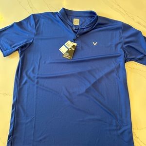 NWT Men’s Callaway Opti Dri Blue Golf Shirt X Large